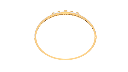 Lattice Gold Bracelet - 1.58 Ct Diamond With Bezel and Border Detailing