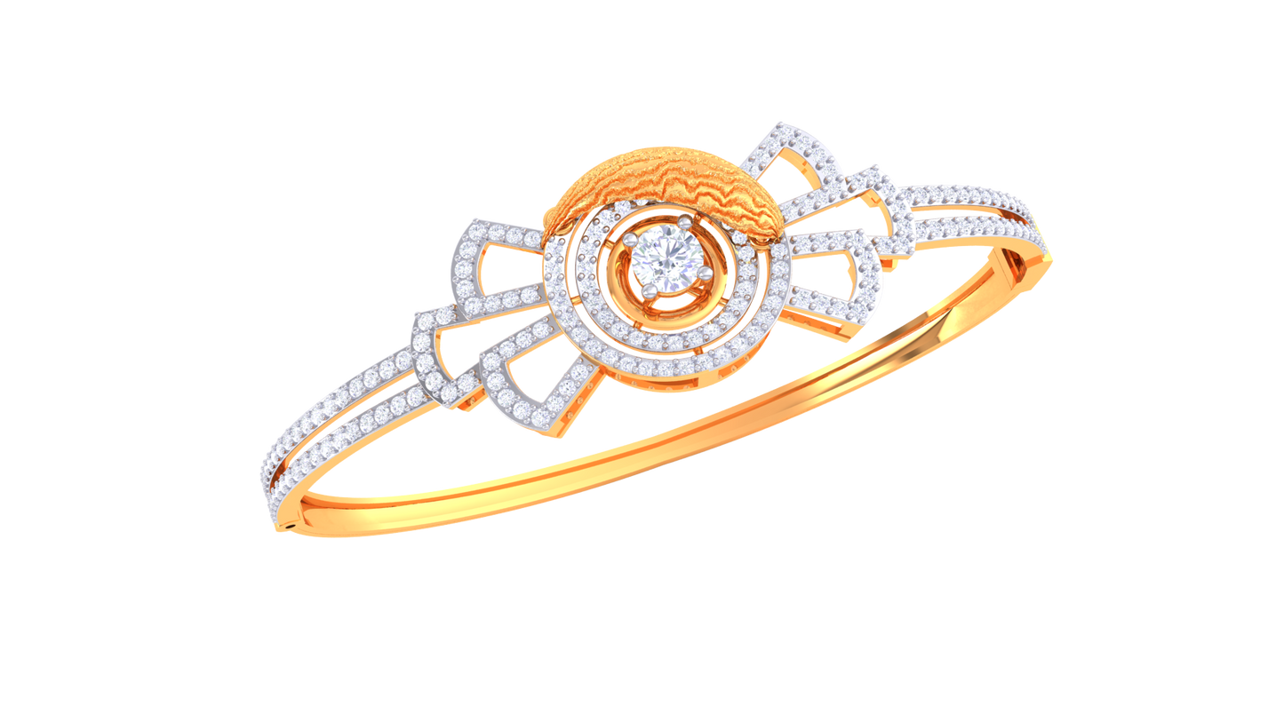 Orbit Radiance Rose Gold Bracelet - 1.49 Ct Dazzling Diamonds