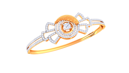 Orbit Radiance Rose Gold Bracelet - 1.49 Ct Dazzling Diamonds