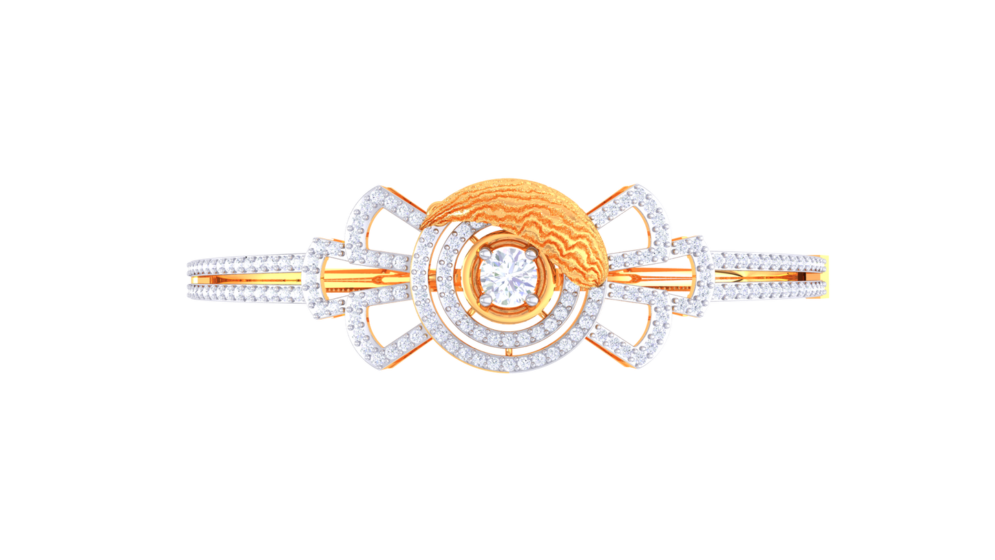Orbit Radiance Rose Gold Bracelet - 1.49 Ct Dazzling Diamonds