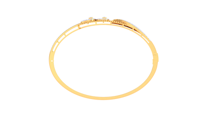 Prestige Wave Diamong and gold Bracelet - 1.18 Ct