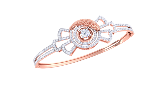 Orbit Radiance Rose Gold Bracelet - 1.49 Ct Dazzling Diamonds