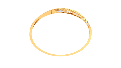 Orbital Petal Arc Diamond and Gold bracelet - 1.35 Ct