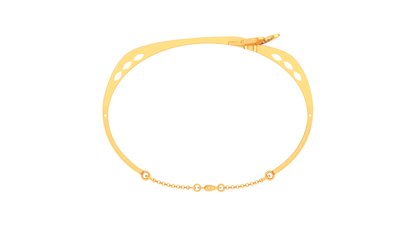 Clover Radiance Bracelet In Luminous Gold – 0.84 Ct Dazzling Diamonds