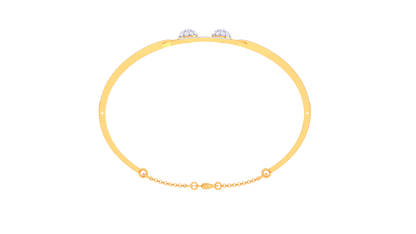 Twin Pillar Rose Gold Bracelet – 0.85 Ct Brilliant Diamonds