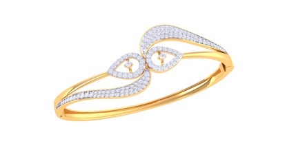Celestial Loop Gold and Diamond Bracelet - 1.08 Ct