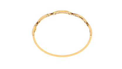 Trio Bloom Gold Bracelet - 1.51 Ct Diamond Halo Accents