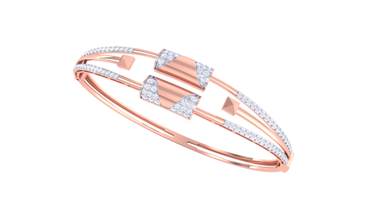 Symmetra Gold Bracelet In Dual Form Edition - 0.97 Ct Diamonds