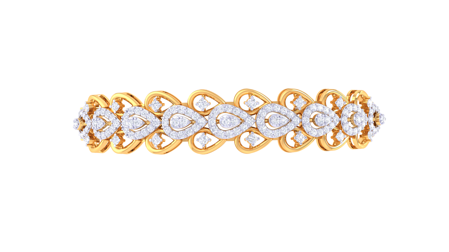 Exquisite Glam Diamond Bracelet - 1.28 Ct