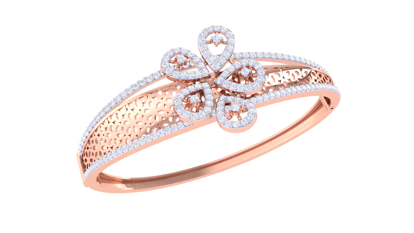 Snowflake Spark Bracelet With Diamond In Gold - 1.85 Ct