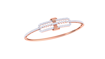 Linear Lux Gold and Diamond Bracelet - 0.91 Ct