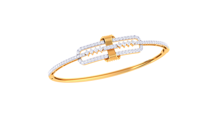 Linear Lux Gold and Diamond Bracelet - 0.91 Ct