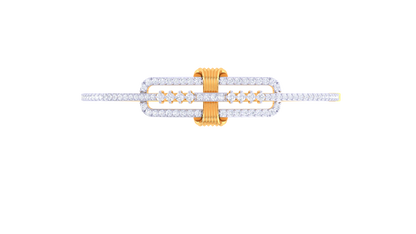 Linear Lux Gold and Diamond Bracelet - 0.91 Ct