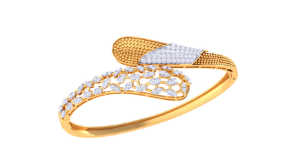 Golden Embrace Diamond Bracelet - 1.08 Ct