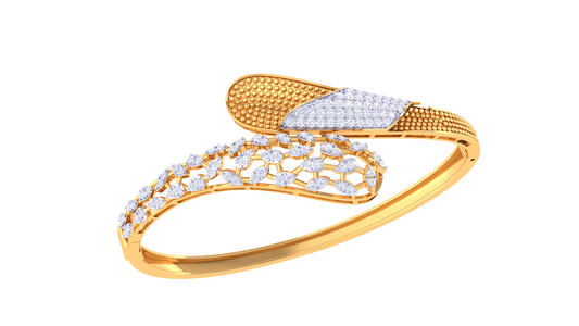 Golden Embrace Diamond Bracelet - 1.08 Ct