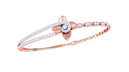 Bloomline Petal Bracelet In Yellow gold – 0.59 Ct Diamonds