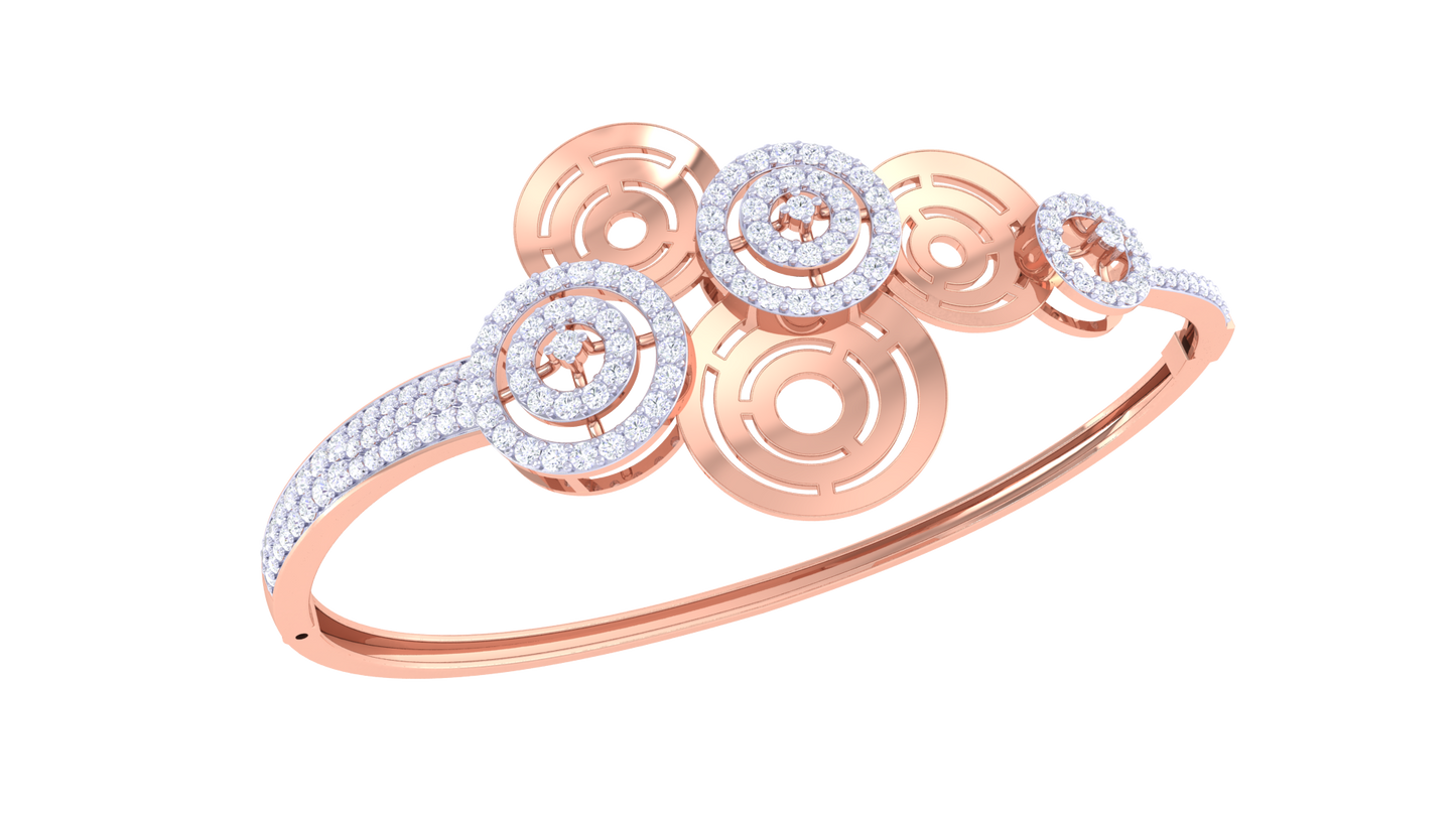 Infinity Halo Diamond Bracelet In Gold - 1.20 Ct