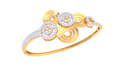 Infinity Halo Diamond Bracelet In Gold - 1.20 Ct