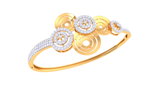 Infinity Halo Diamond Bracelet In Gold - 1.20 Ct