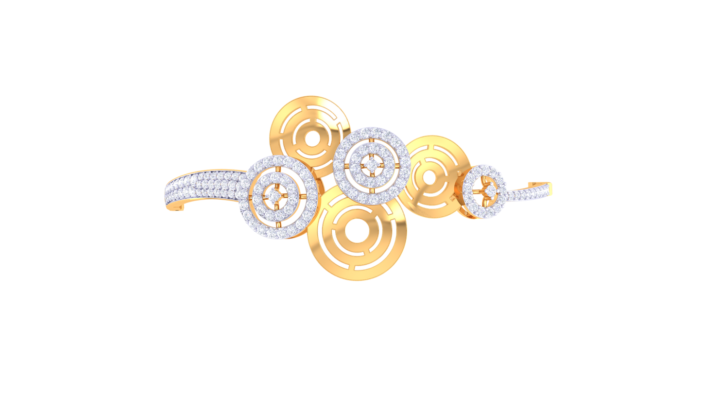 Infinity Halo Diamond Bracelet In Gold - 1.20 Ct