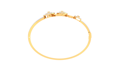 Infinity Halo Diamond Bracelet In Gold - 1.20 Ct