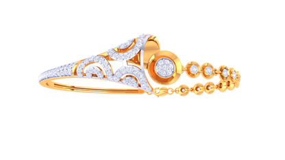 Celestial Grace Bracelet In Pure Gold – 0.63 Ct Hand set Diamonds