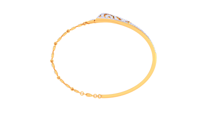 Celestial Grace Bracelet In Pure Gold – 0.63 Ct Hand set Diamonds