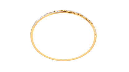 Leafwave Bracelet In Rose Gold - 1.53 Ct Diamond Embellishment