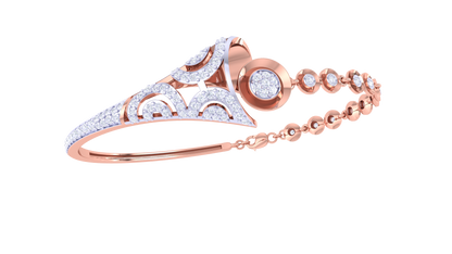 Celestial Grace Bracelet In Pure Gold – 0.63 Ct Hand set Diamonds