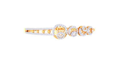 Celestial Orbit Gold Bracelet - 0.88 Ct Brilliant Diamonds