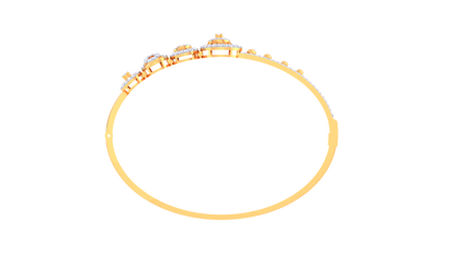 Celestial Orbit Gold Bracelet - 0.88 Ct Brilliant Diamonds