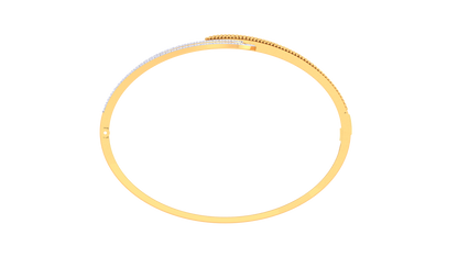 Sleek Diamond Braceleet In Gold - 1.17 Ct