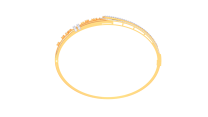 Linear Luxe Bracelet In Yellow Gold  - 0.88 Ct Diamonds