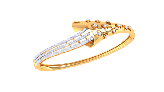 Linier Sparkle Diamond Pendent - 0.94 Ct