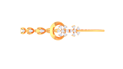 Golden Petal Pathway Bracelet - 0.88 Ct Diamonds