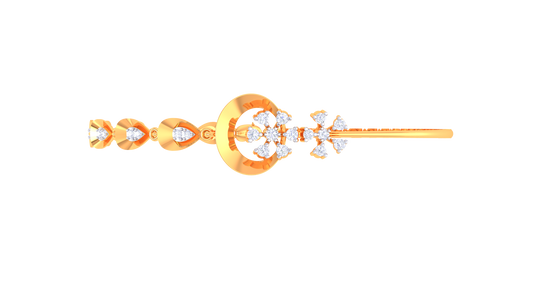 Golden Petal Pathway Bracelet - 0.88 Ct Diamonds