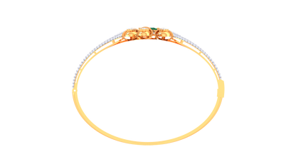 Emerald Ascend Gold Bracelet - 1.66 Ct Diamonds – Trident Radiance Edition