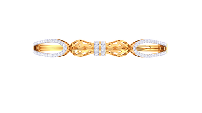 The Love Knot Bracelet With Diamon In Gold - 0.82