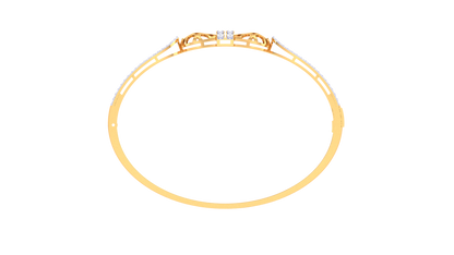 The Love Knot Bracelet With Diamon In Gold - 0.82