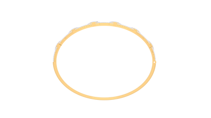 Linked Radiance Gold Bracelet - 0.99 Ct Shimmering Diamonds