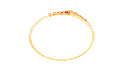 Celestial Leaf Bracelet In Gold – 0.72 Ct Dazzling Diamonds