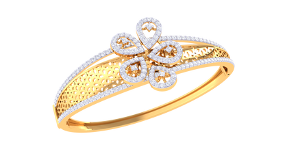 Snowflake Spark Bracelet With Diamond In Gold - 1.85 Ct