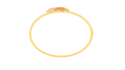 Floral Embrace Gold Bracelet – 1.47 Ct Dazzling Diamonds