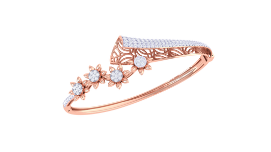 Petal Glow Diamond Bracelet - 1.20 Ct