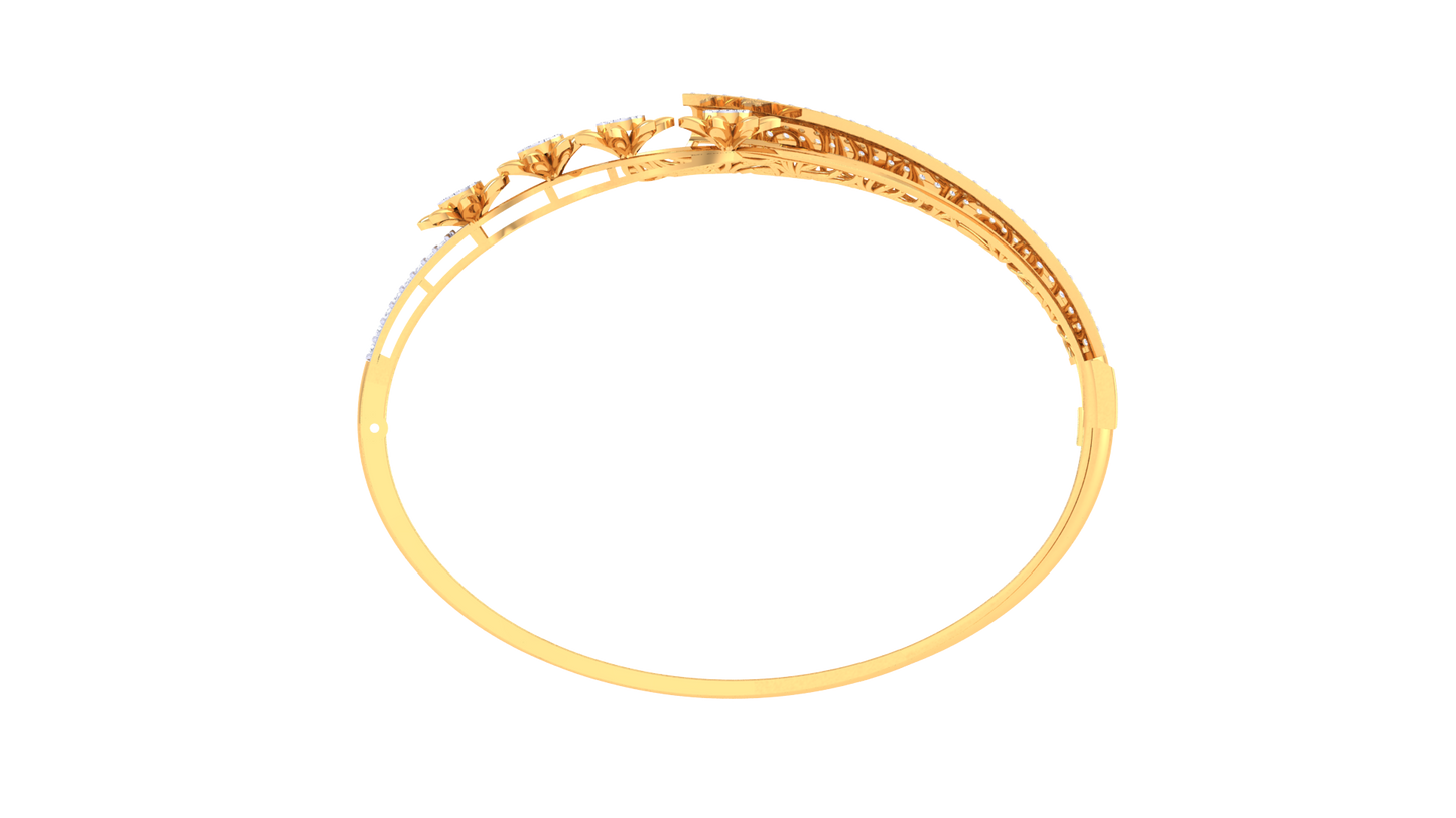 Petal Glow Diamond Bracelet - 1.20 Ct