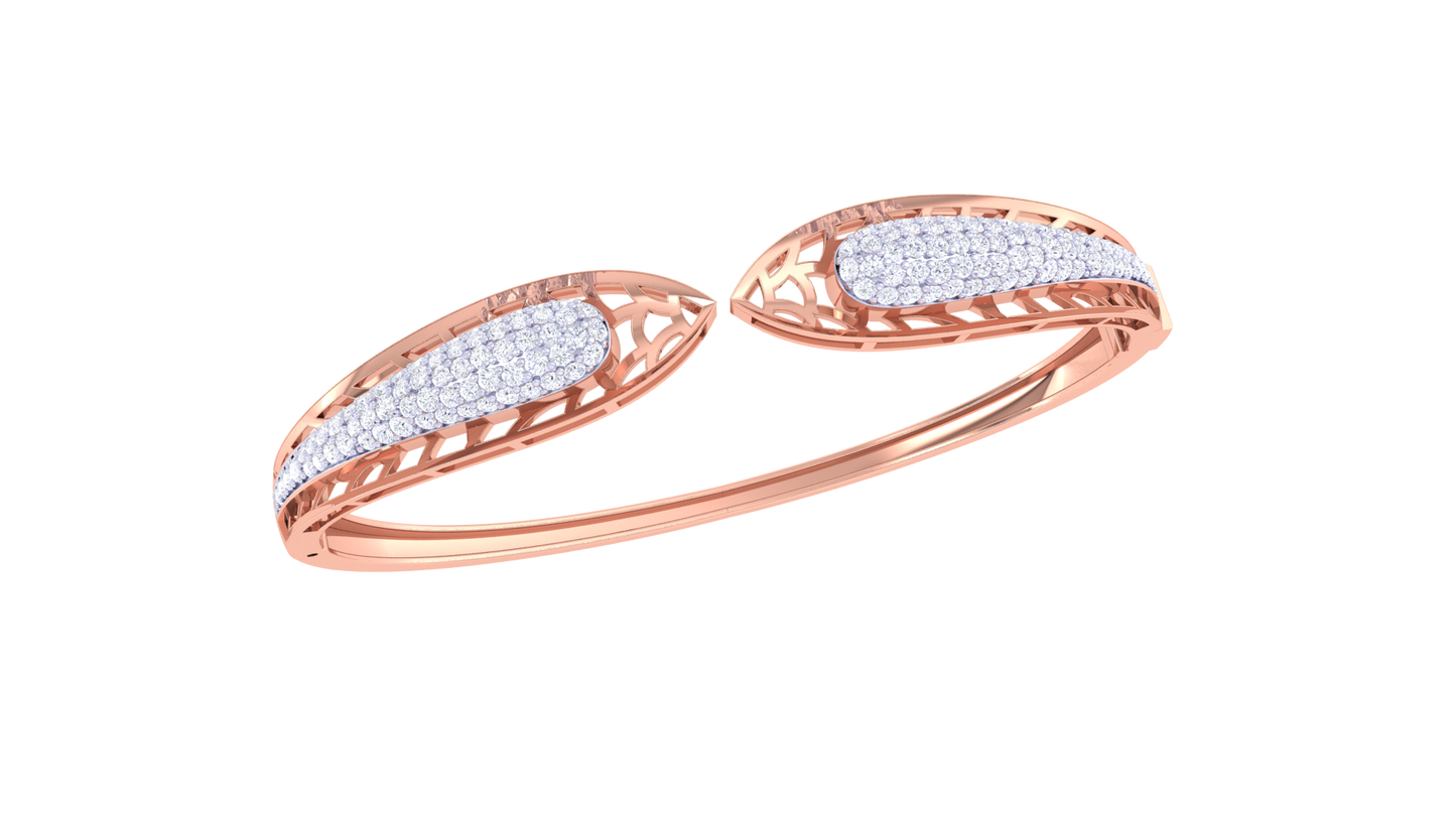 1.25 Ct - Aurrow Diamong Bracelet In Gold
