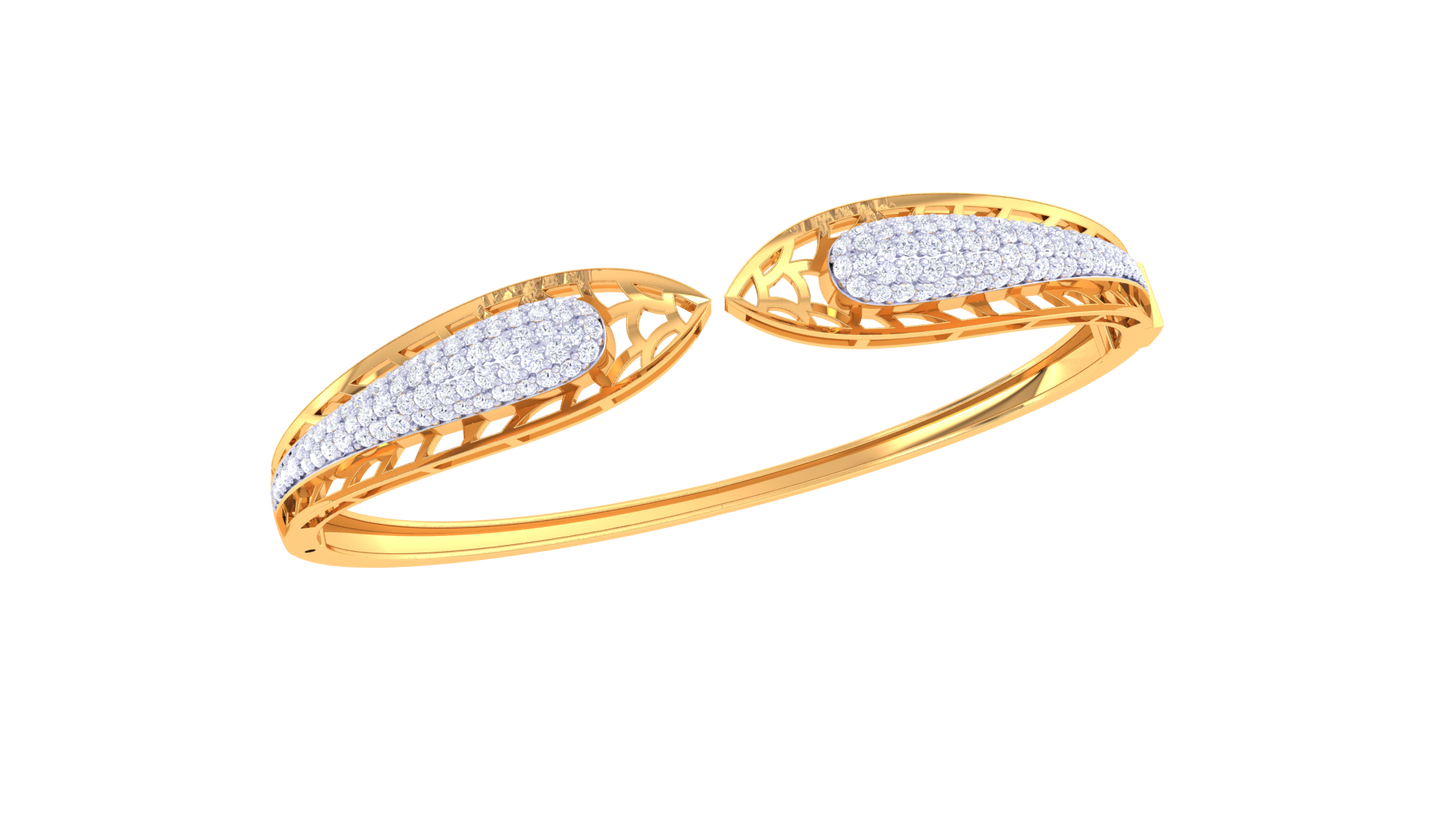 1.25 Ct - Aurrow Diamong Bracelet In Gold