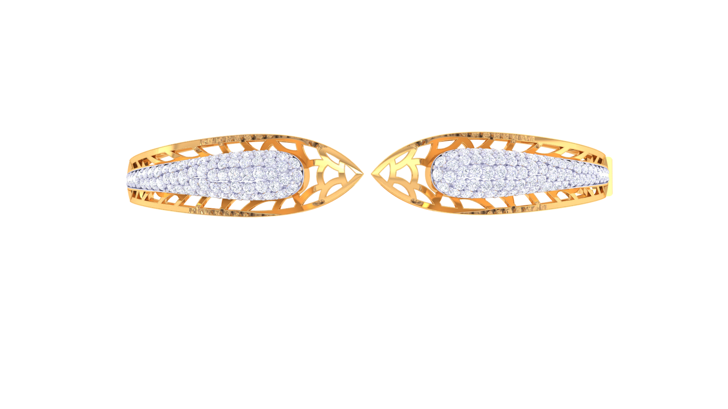 1.25 Ct - Aurrow Diamong Bracelet In Gold