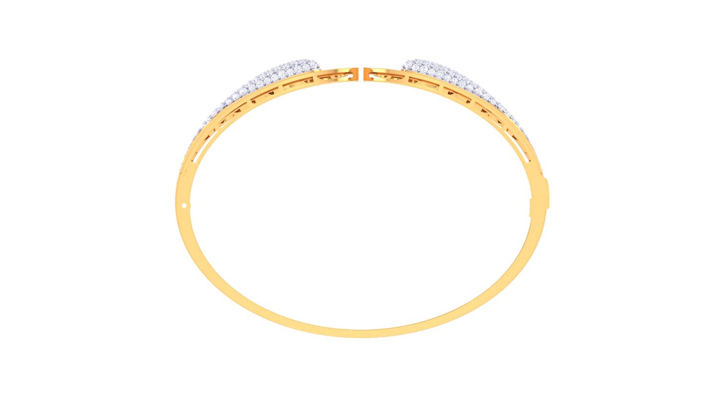 1.25 Ct - Aurrow Diamong Bracelet In Gold