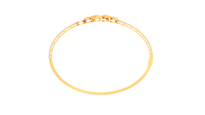 Hexa Bloom Yellow Gold Bracelet - 0.88 Ct Dazzling Diamonds